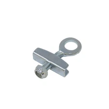 Chain Tensioner Adjuster BMX Fixed Gear Single Speed Bike Track Bicycle, Chrome