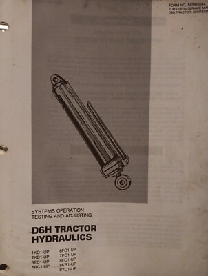 CAT Systems Operation Testing & Adjusting D6H Tractor Hydraulics SENR3244