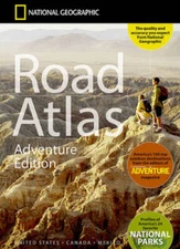 National Geographic Road Atlas - Adventure Edition - Spiral-bound - GOOD