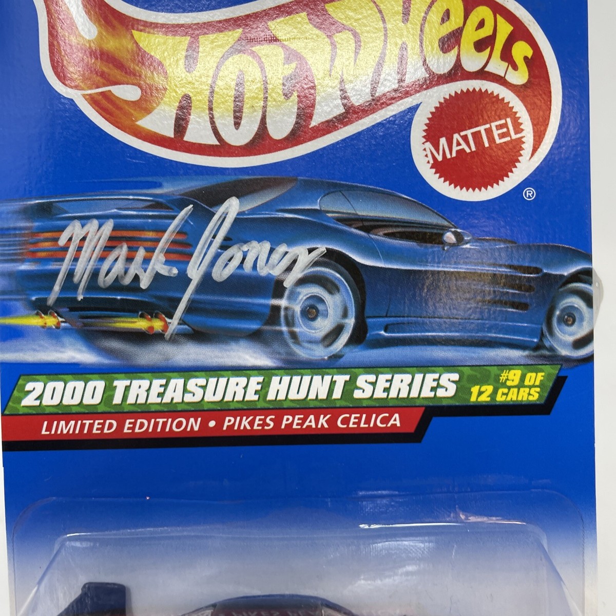 Hot Wheels 2000 Treasure Hunt Pikes Peak Celica Mattel Mark Jones