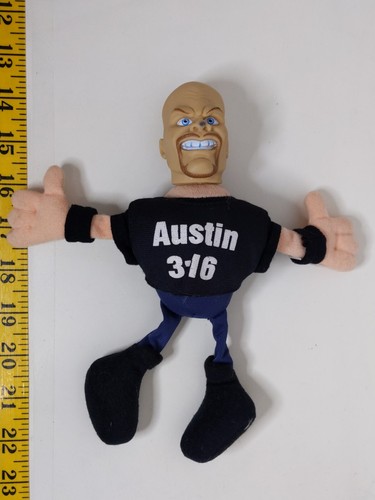 WWF WWE Steve Austin Banger Doll 1998 Jakks