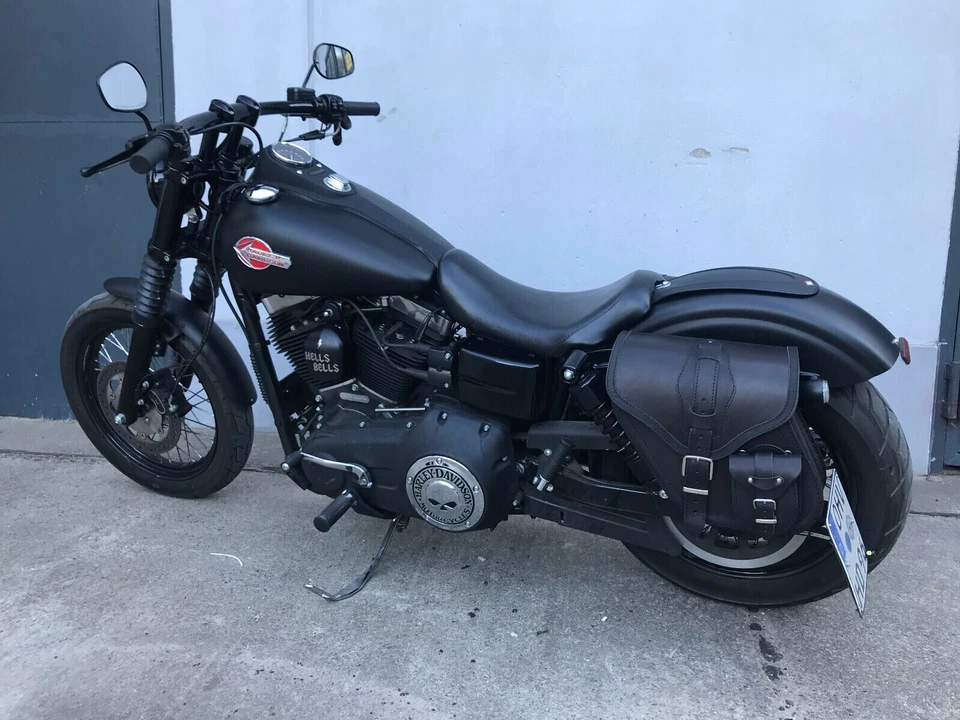 Motorradtasche Dynamite schwarz passend für Harley Davidson Dyna Glide Fat Bob - Bild 3 von 4