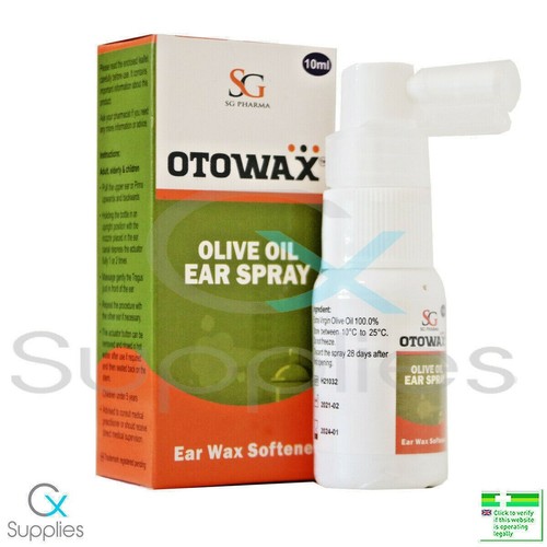 OLIVE OIL EAR SPRAY 1 X 10 ML EAR WAX REMOVAL ITCHY EAR⭐100 VIRGIN