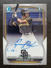 2023 Bowman Chrome Homer Bush Jr. 1st Bowman Auto #CDA-HB San Diego Padres