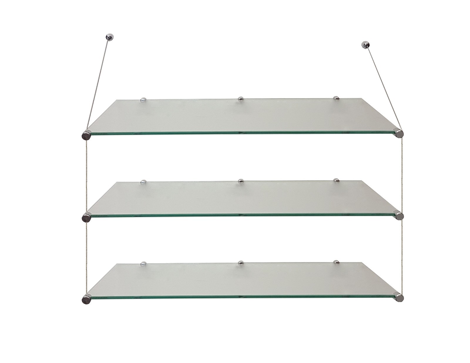 suspended Cable display retail shop shelves office wall hanging glass