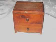 A Rare Apprentice Style Timber Bow Front Chest of Drawers Miniature Furniture