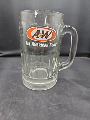 A & W Root Beer Mug All American Food Oval Logo 5 3/4 Inches Tall  Exc Condition