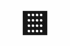 9 inch Flat Metal Wall Panel with 16 Connector D-Series Holes by Elite Core