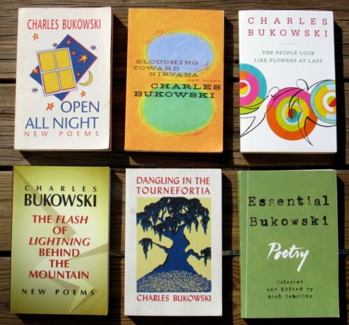 Lot of 6 CHARLES BUKOWSKI POETRY BOOKS - All Poetry - Good Condition - Afbeelding 1 van 11