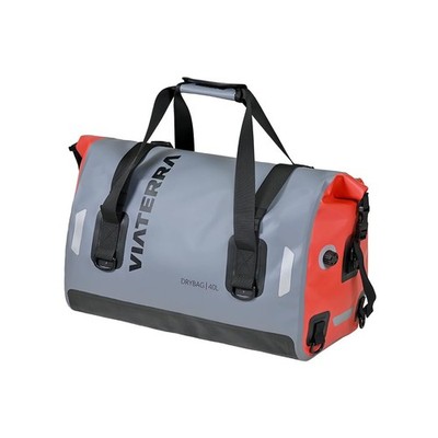 ViaTerra DryBag Motorrad Hecktasche - 100% wasserdicht Dry Bag I 40L, grau 
