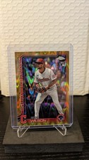 2025 Topps Chrome Update Will Wilson RC Gold Ray Wave /50 #USC187