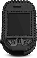 Leather Car Key Case Fit for Compustar Prime T11 RF-P2WT11-SS T12 RFX-P2WT12