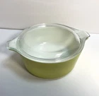 HTF! Vintage Verde Pyrex Casserole Dish With Lid! Circa 1967-1972