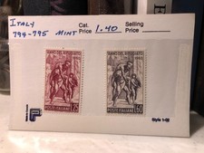Dealer s Stock ITALY 794 & 795; Mint; 1960
