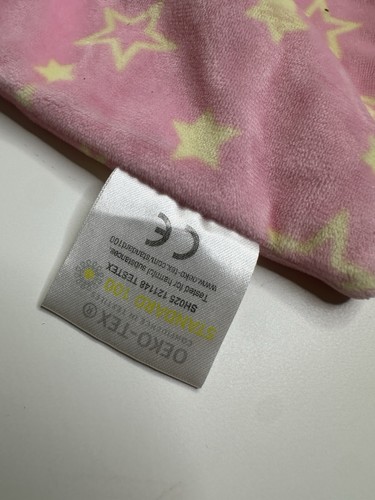 Crevent Bunny Coniglio Coperta di Sicurezza Rosa Giallo Stelle Grigio Peluche Lovey - Foto 6 di 7