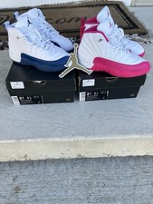 Jordan Air Jordan 12 Retro GS Unisex Kids Leather High Top Sneaker 2.5Y