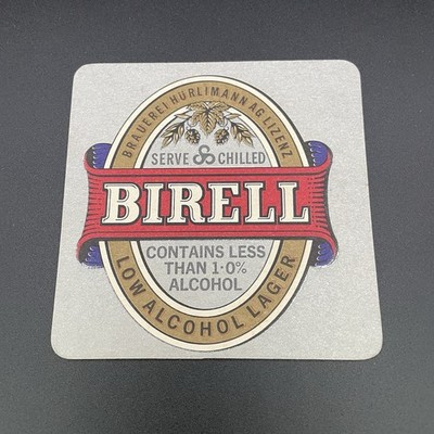 Vintage Birell Bierdeckel Servieren Gekühlt Alkoholarm Lager Untersetzer
