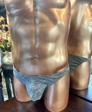 XXXL Cotton Spandex Gray Cancer Bikini Brief made in the USA MaryAngel Boutique