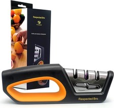 4-in-1 Knife and Scissors Sharpener, Premium Kitchen black , yellow