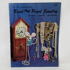 Vintage 1971 Bead And Pearl Jewelry Macramé ...