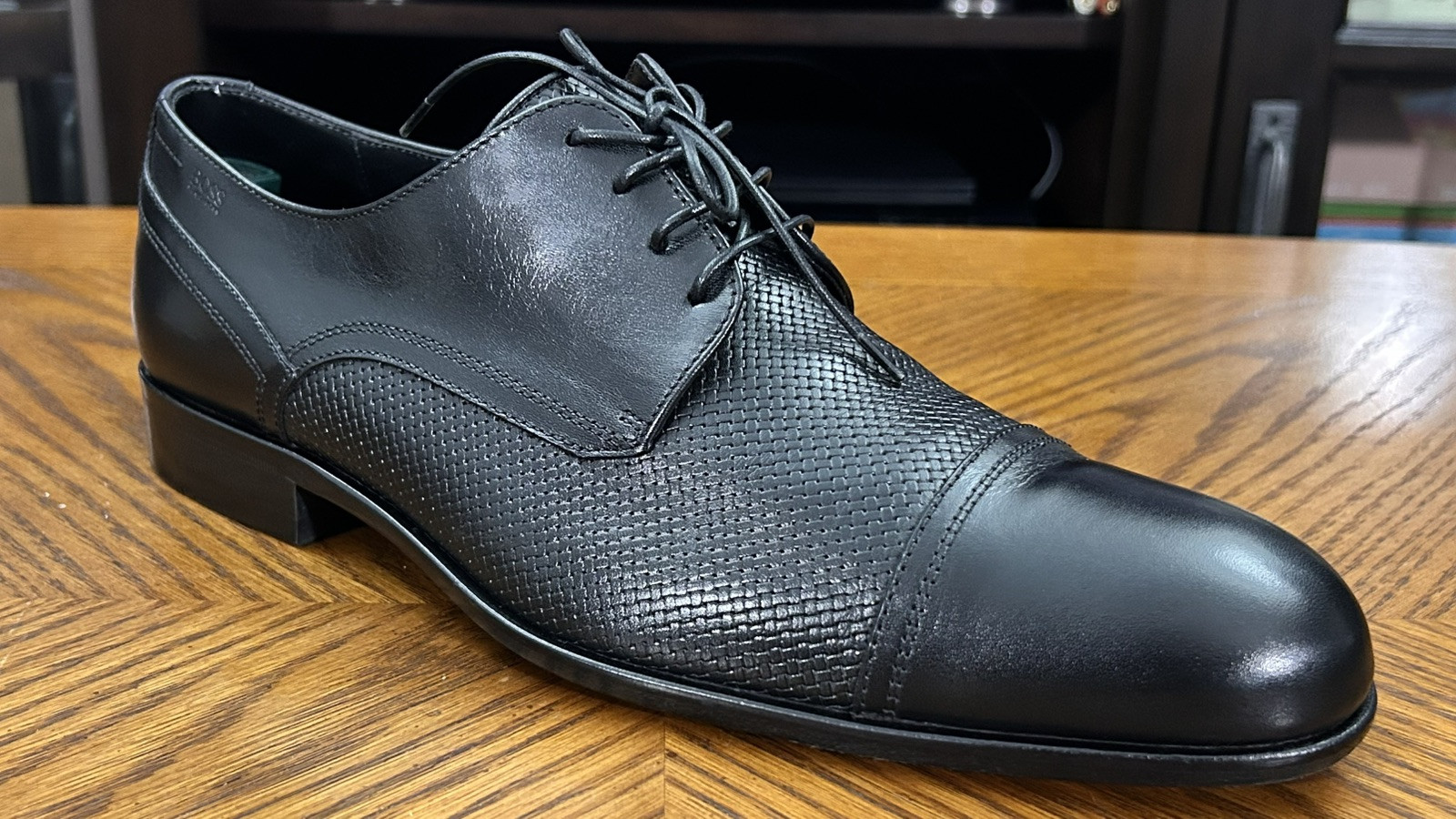 SAOLA Scarpe eleganti HUGO BOSS Manhattan Derby Made in Italy taglia 8 vestibilità 10US