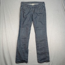 Lucky Brand Zoe Straight Jeans Women's 33x31.5 Made in USA Stretch Denim