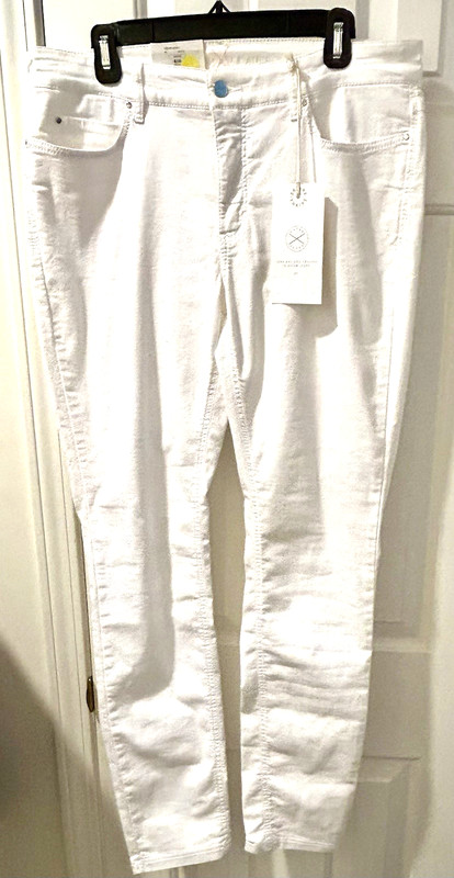NWT Women's MAC DREAM White Jeans Size 10 EUR 44 $248 Pants Stretch Slim