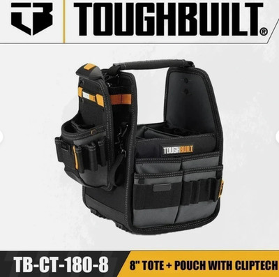  	TOUGHBUILT TB-CT-180-8 Pouch Tool Bag EXPRESS with Tote and clip