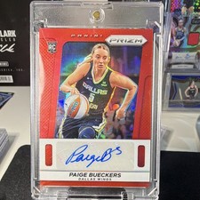 Panini 2025 Prizm WNBA Paige Bueckers RC Auto Red Prizm TB-PB /99
