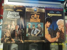 LOT OF 3~COMEDY VHS MOVIES~THE CHEYENNE SOCIAL CLUB~CAT BALLOU~RHINESTONE ~LT 1