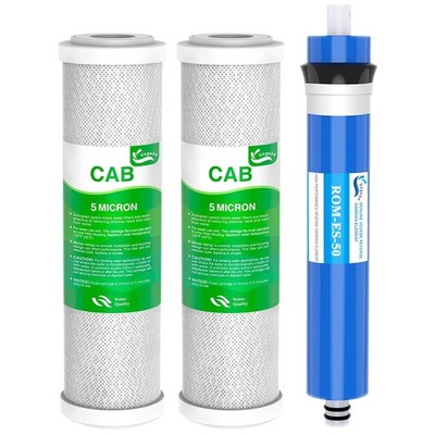 Combo Pack FX12P and FX12M or TFM-24 Water Filter Replacement, Compatible GE ...