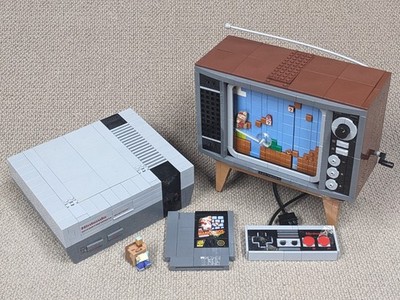 LEGO NES Super Mario Nintendo Entertainment System 71374 Bausatz gebaut