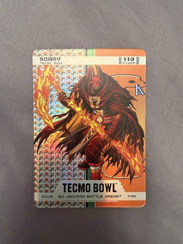 Bo Jackson Battle Arena Tecmo Bowl Endzone Fire Scary Terry McLaurin EZ109 Boba