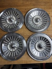 1957-1959 Ford Thunderbird Fairlane Hubcap Set Of Four 14