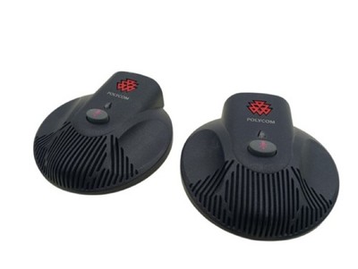 2x Polycom 2201-07155-605 SoundStation2 Erweiterungsmikrofon