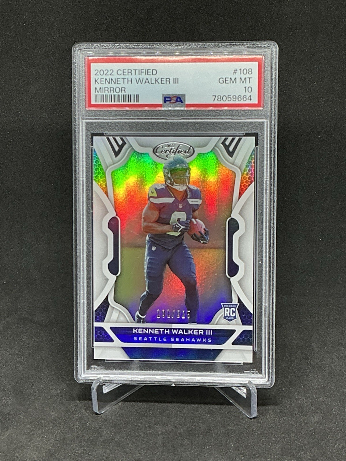 Kenneth Walker III Panini Certified #108 Mirror