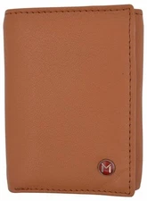 Swiss Marshall Mens Trifold Wallet RFID Blocking Genuine Leather Bifold ID Windo