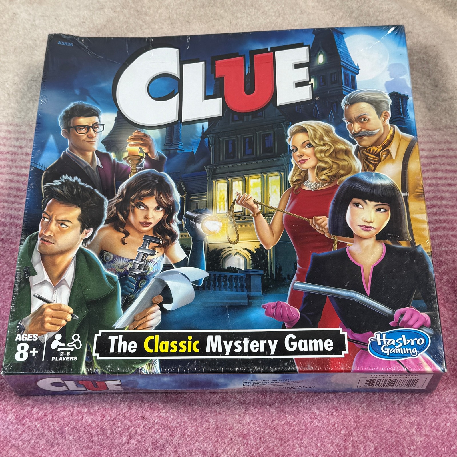 CLUE Board Game A5826 The Classic Mystery Game – NEW Sealed Hasbro