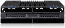 4 Bay 2.5 SAS/SATA SSD/HDD Tool Free Mobile Rack for 5.25" Bay | flexiDOCK MB024