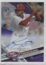 2017 Topps Chrome Rookie Purple Refractor 43/250 Roman Quinn #RA-RQ Auto 3y0