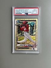 2021 BOWMAN CHROME JEREMY DE LA ROSA SUPERFRACTOR ROOKIE 1/1 PSA 10!