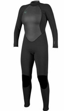 O'NEILL Reactor-2 Wetsuit UK 4 Black Full Length 3/2 mm Girls Ladies EU 32