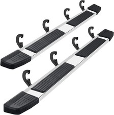 19-25 Chevy Silverado GMC Sierra 1500 2500 3500 Crew Cab 6" Running Boards Flat