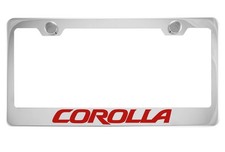 Toyota Corolla Chrome License Plate Frame Toyota Corolla Chrome License Plate Frame