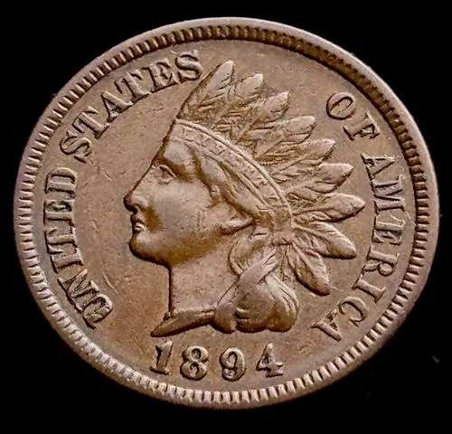 1894 Indian Head Cent Penny XF