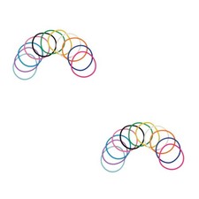 2 PCS Jelly Wristbands for Kids Bulk Bracelets Girls Plastic Bangle