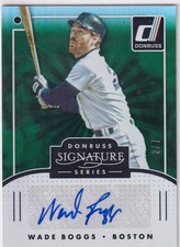 WADE BOGGS /7 RED SOX AUTO 2016 PANINI DONRUSS SIGNATURE SERIES AUTOGRAPH