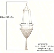 Extra Large Cotton Rope Cat Hammock 40cm Handwoven Durable Hanging Cat Bed