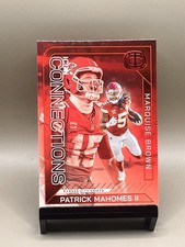 2025 Panini Icon Collection Patrick Mahomes Icon Connections Marquise Brown Red