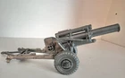 MARX BATTLEGROUND 155MM HOWITZER -VG- SILVER HP - NON-FIRING - HTF COMPLETE -WOW